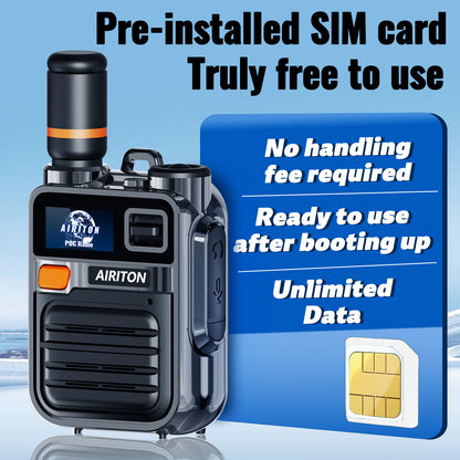 AIRITON RADIO AI-K28 4G LTE POC Handheld Two-Way Radio | Lifetime Free, Unlimited Range Walkie Talkie